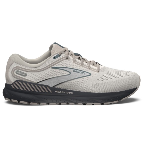 Brooks Beast GTS 23 - Mens Running Shoes - Chateau Grey/White/Blue