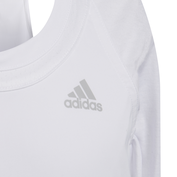 Adidas Club Kids Girls Tennis Tank Top - White/Grey