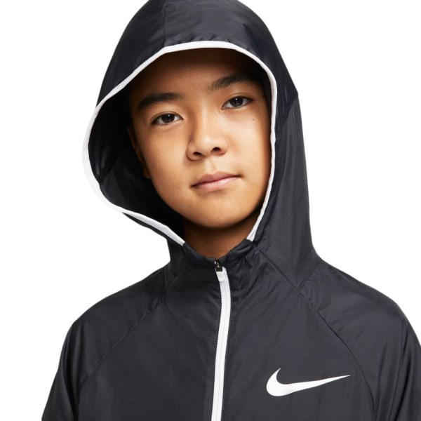 Nike Woven Kids Boys Training Jacket - Black/White