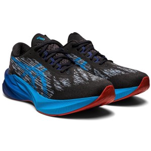 Asics NovaBlast 3 - Mens Running Shoes - Black/Island Blue