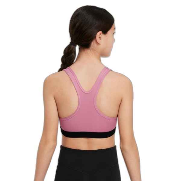 Nike Swoosh Kids Girls Sports Bra - Elemental Pink/White