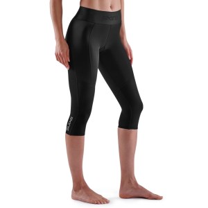 Skins Series-3 Womens Compression 3/4 Thermal Tights - Black
