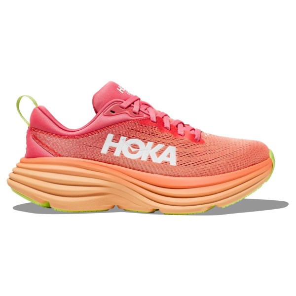 Hoka Bondi 8 - Womens Running Shoes - Coral/Papaya | Sportitude