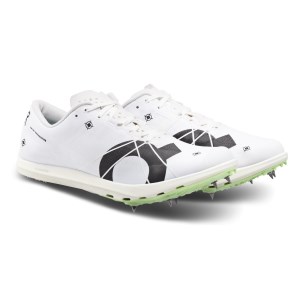 On CloudSpike 1500m - Womens Mid Distance Track Running Spikes - Undyed White/Mint