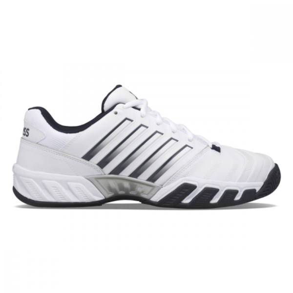 K-Swiss Bigshot Light 4 Mens Tennis Shoes - White/Peacoat/Silver