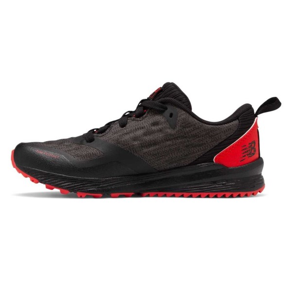 New Balance Nitrel - Kids Trail Running Shoes - Black/Phantom/Velocity Red