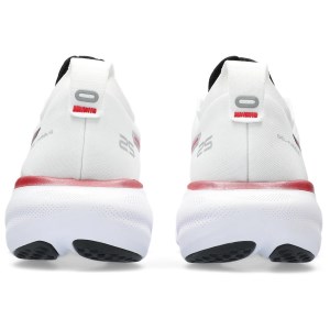 Asics Gel Nimbus 25 Anniversary - Mens Running Shoes - White/Classic Red