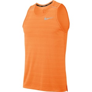 Nike Dri-Fit Miler Mens Running Tank Top - Alpha Orange