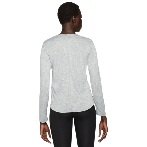 Nike Dri-Fit One Womens Long Sleeve Training T-Shirt - Particle Grey/Heather/Black