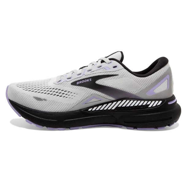 Brooks Adrenaline GTS 23 - Womens Running Shoes - Grey/Black/Purple