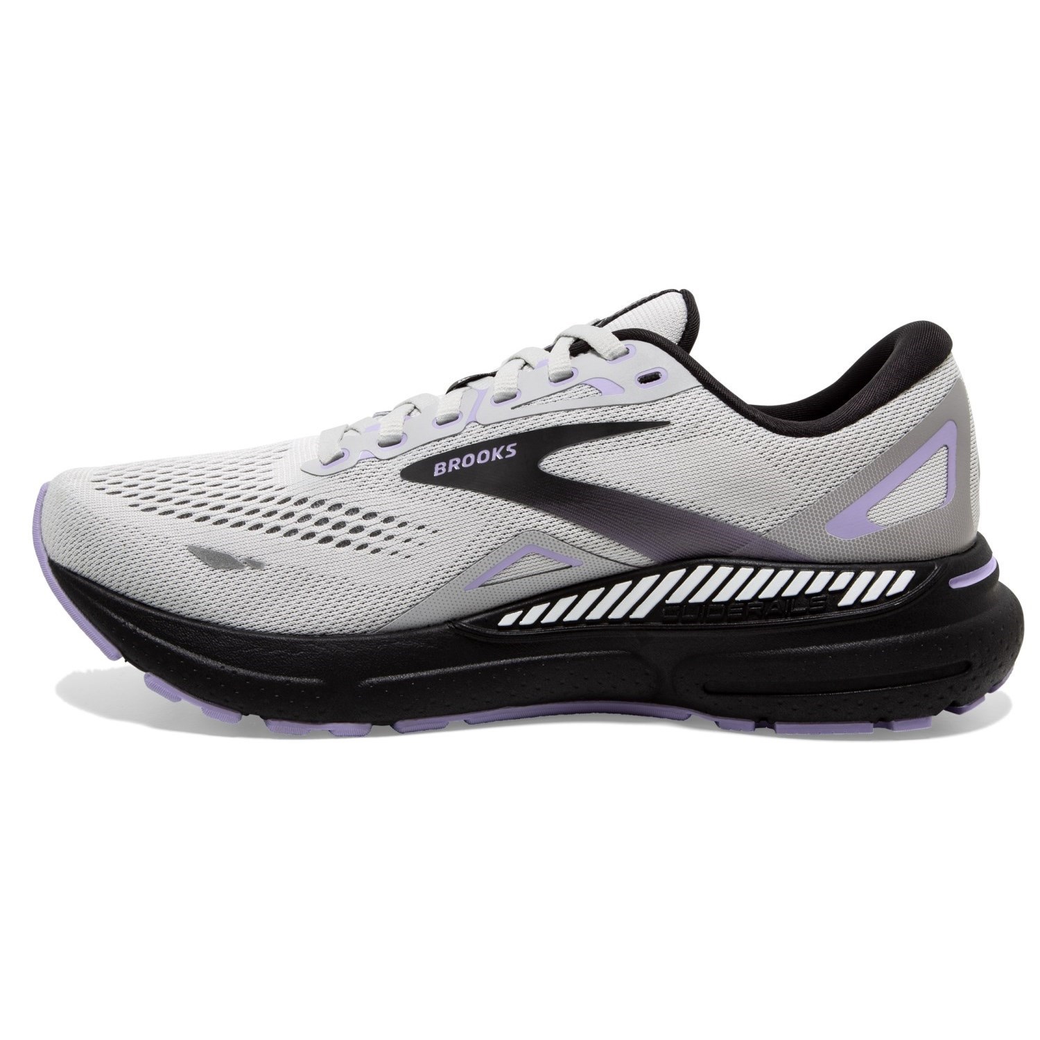 Brooks Adrenaline GTS 23 - Womens Running Shoes - Grey/Black/Purple ...