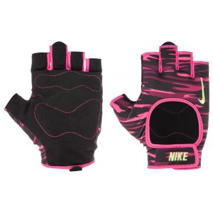 Nike Fit Womens Training Gloves - Black/Pink/Volt