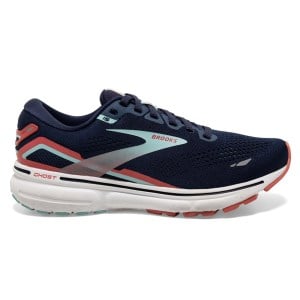 Brooks Ghost 15 - Womens Running Shoes - Peacoat/Canal Blue/Rose
