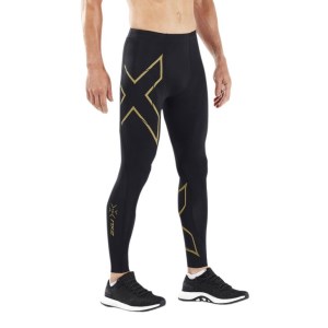 2XU MCS Light Speed Run Mens Compression Tights With Back Storage