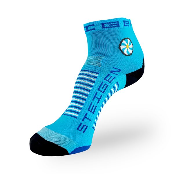 Steigen Quarter Length Running Socks - Breezy Blue