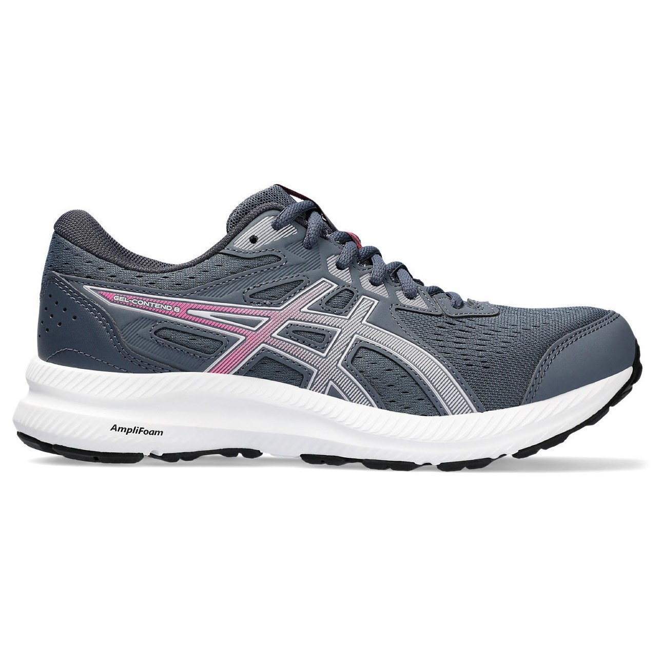 Women's GEL-CONTEND 8, White/Red Alert, Running Shoes