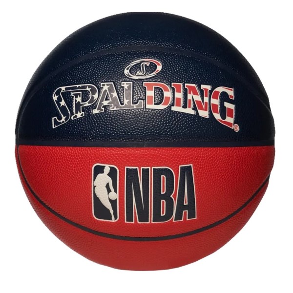 Spalding NBA Mono Stars & Stripes Indoor/Outdoor Basketball - Size 7 - Navy/Red