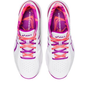 Asics Netburner Super FF - Womens Netball Shoes - White/Orchid