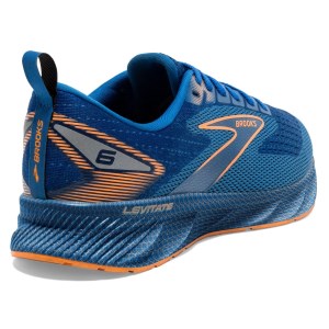 Brooks Levitate 6 - Mens Running Shoes - Classic Blue/Orange