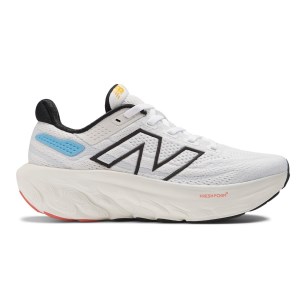New Balance Fresh Foam X 1080v13 GS - Kids Running Shoes - White/Coastal Blue/Ginger Lemon/Gulf Red