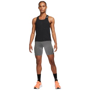 Nike Dri-Fit ADV AeroSwift Mens Running Singlet - Black/White