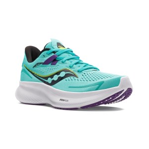 Saucony Ride 15 - Womens Running Shoes - Cool Mint/Acid