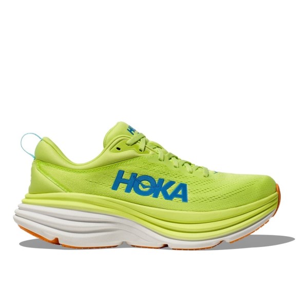 Hoka Bondi 8 - Mens Running Shoes - Lettuce/Solar Flare