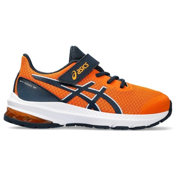 Asics GT-1000 12 PS - Kids Running Shoes - Bright Orange/French Blue