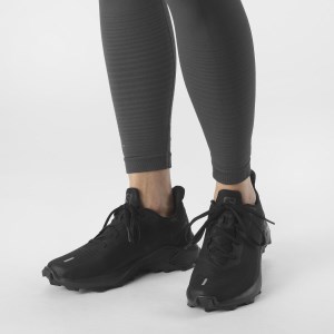 Salomon Alphacross - Womens Trail Running Shoes - Triple Black