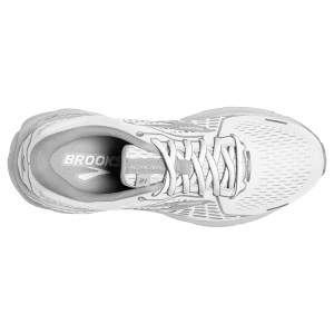 Brooks Adrenaline GTS 21 - Womens Running Shoes - White/Grey/Silver