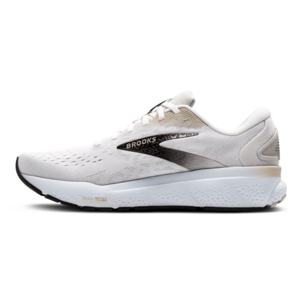 Brooks Ghost 16 - Mens Running Shoes - White/Cream/Pink