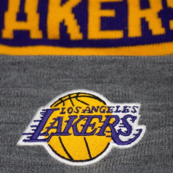 Mitchell & Ness Los Angeles Lakers Team Tone Knit Basketball Beanie - LA Lakers