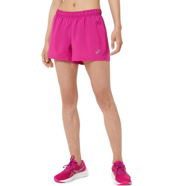 Asics Silver 4 Inch Womens Running Shorts - Fuschia Red/Pink