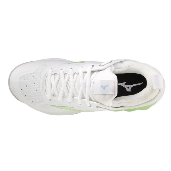 Mizuno Wave Luminous 2 - Womens Netball Shoes - White/Glacial Ridge/Platina Green