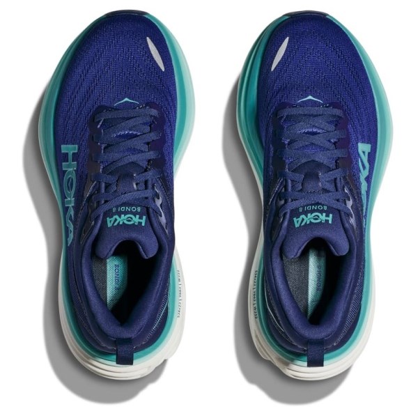 Hoka Bondi 8 - Womens Running Shoes - Bellwether Blue/Evening Sky