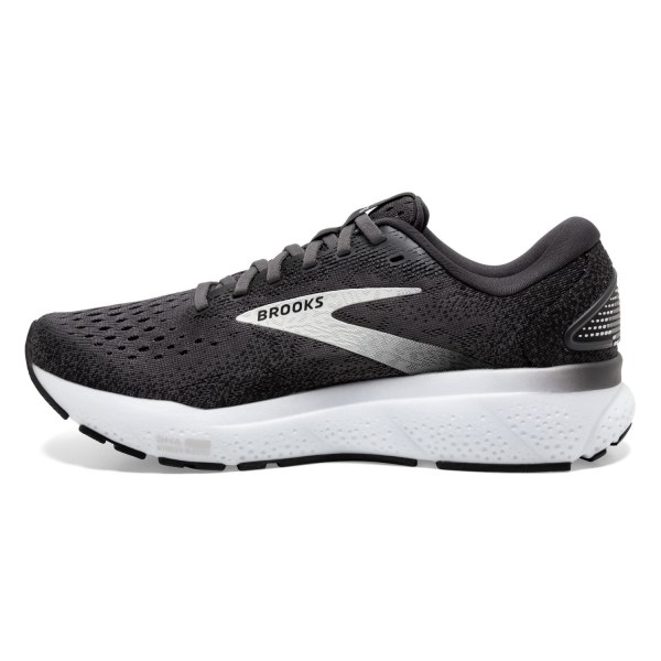 Brooks Ghost 16 - Womens Running Shoes - Black/Grey/White