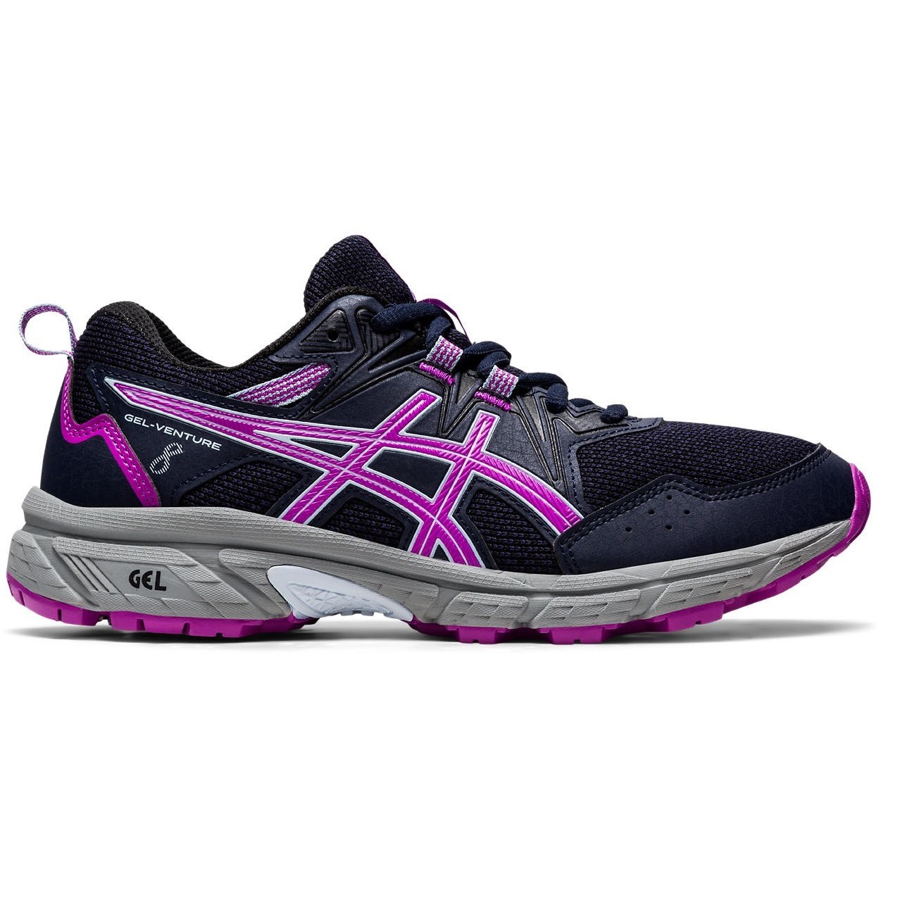 Asics Gel Venture 8 GS - Kids Trail Running Shoes - Midnight/Orchid ...
