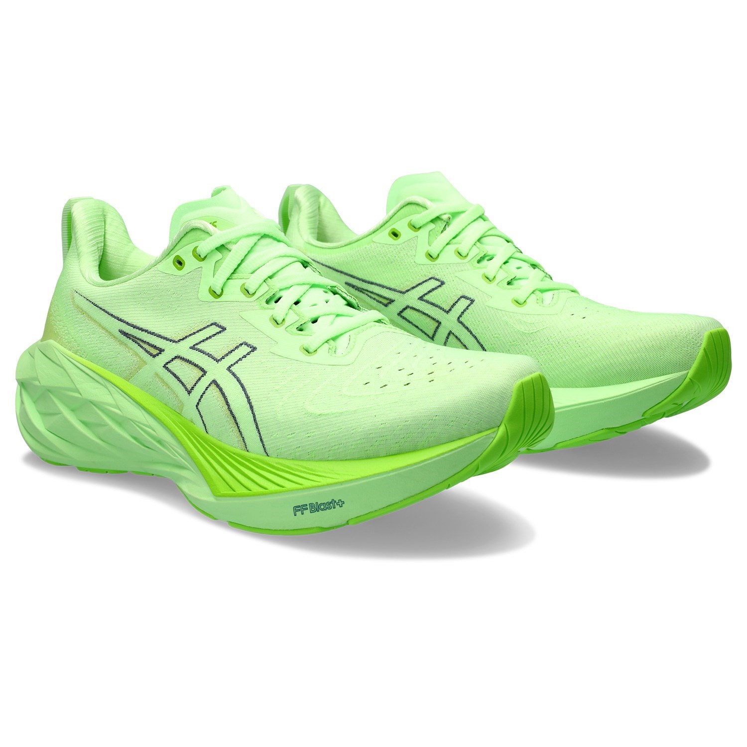 Asics NovaBlast 4 - Mens Running Shoes - Illuminate Green/Lime Burst ...