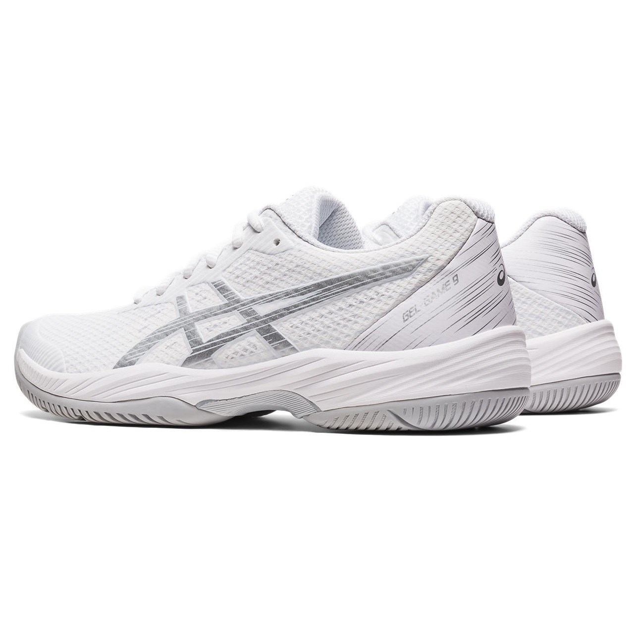 Asics Gel Game 9 - Womens Netball Shoes - White/Pure Silver | Sportitude