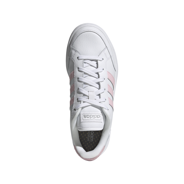 Adidas Grand Court SE - Womens Sneakers - White/Clear Pink/Silver Metallic