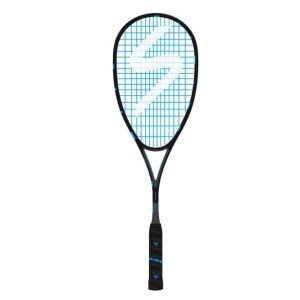 Salming Fusione Feather Squash Racquet - Black/Cyan