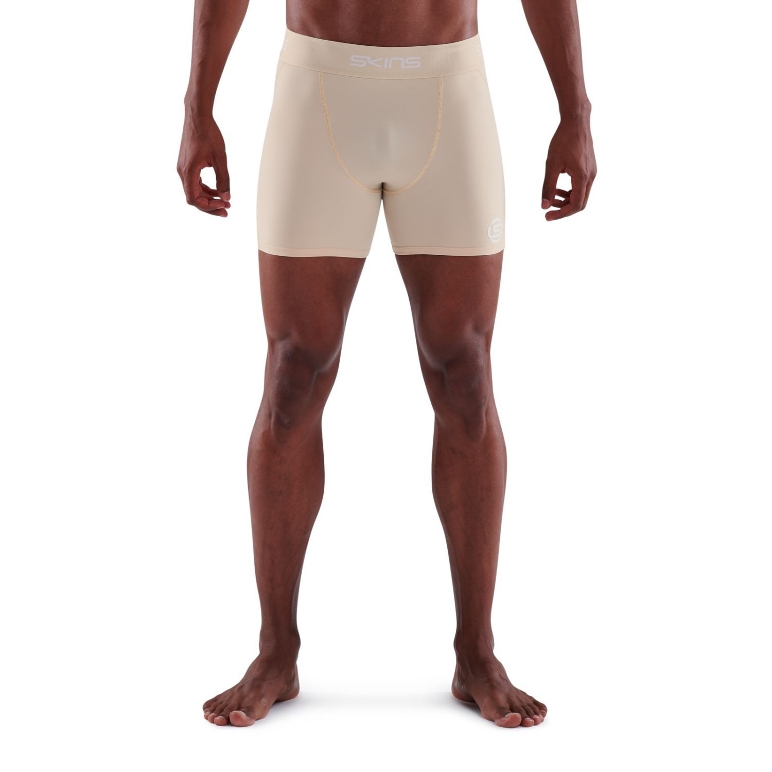 SKINS Compression Unisex Youth Beige Series 1 Half tight Shorts Size M