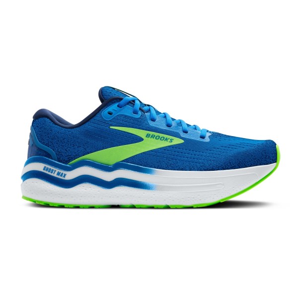 Brooks Ghost Max 2 - Mens Running Shoes - Blue/Green Gecko/PC