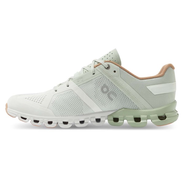 On Cloudflow - Womens Running Shoes - Aloe/White