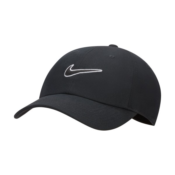Nike Club Unstructured Swoosh Running Cap - Black/Black