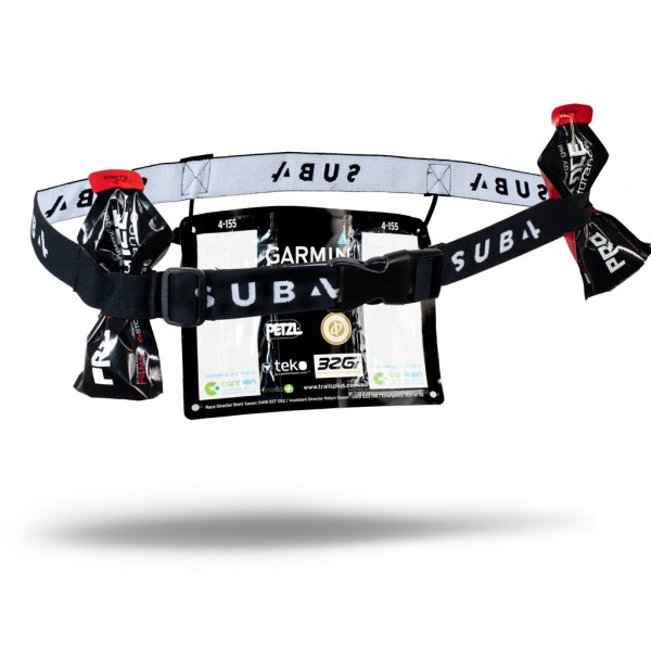 Sub4 Triathlon Race Number Belt - Black/White