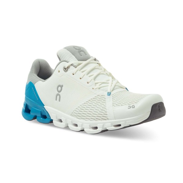 On Cloudflyer - Mens Running Shoes - White/Blue