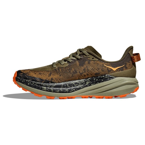 Hoka Speedgoat 6 - Mens Trail Running Shoes - Antique Olive/Squash