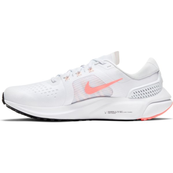Nike Air Zoom Vomero 15 - Womens Running Shoes - White/Crimson Tint/Black