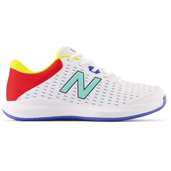 New Balance 696v4 - Mens Tennis Shoes - White/Red | Sportitude